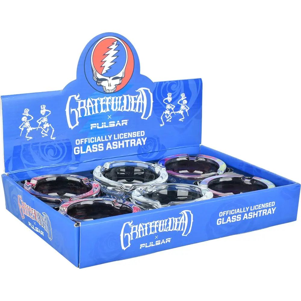 Grateful Dead X Pulsar Licensed Glass Ashtrays - 3.5" / 6Ct 1