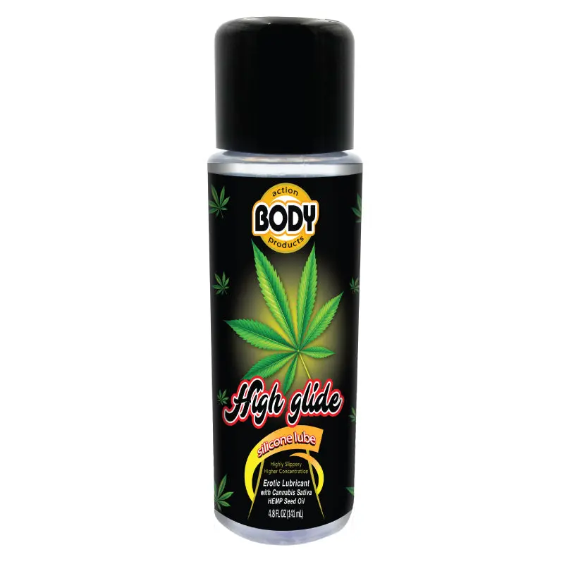 High Glide Hemp Oil Erotic Full Body Massage Gel Silicone Lubricant 4.8Oz Bottle 1