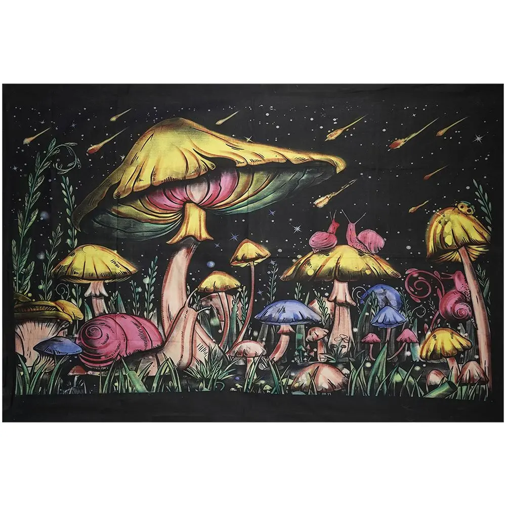 Threadheads Mushroom Meteor Shower Tapestry - 55"X83" 1