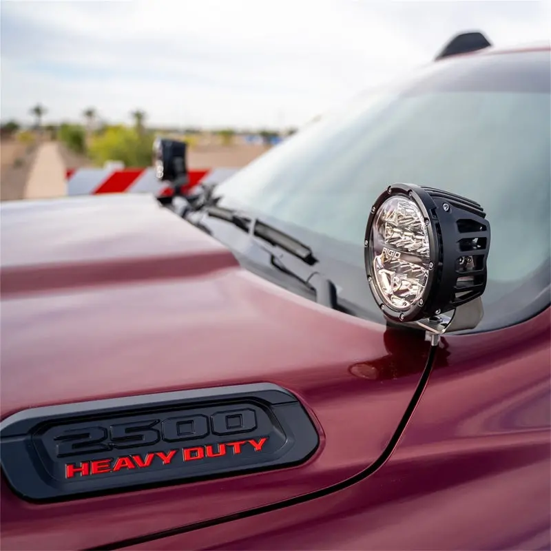 Rigid Industries 2019+ Dodge Ram 2500/3500 A-Pillar Led Light Mounts 1