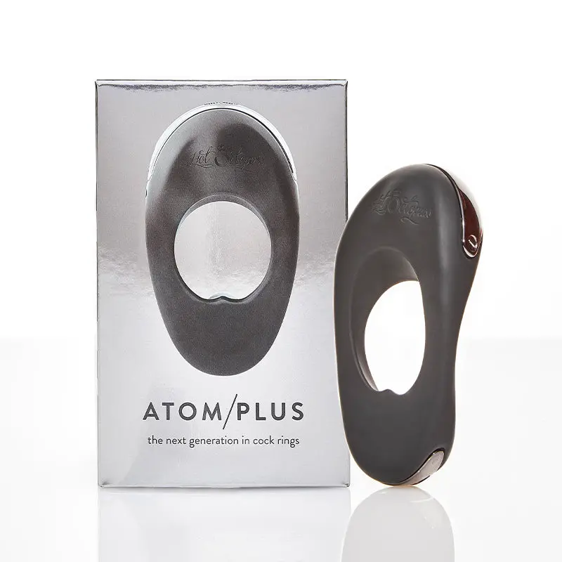 Hot Octopuss Atom Plus Rechargeable Vibrating Cock Ring Black 1