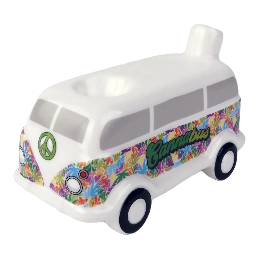 Wacky Bowlz Cannabus Ceramic Pipe - 4.5" 1