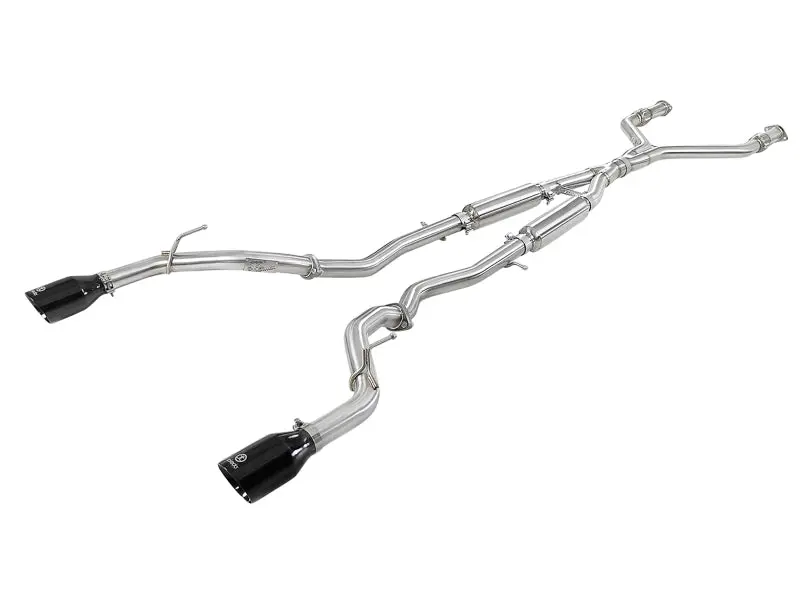 Afe Takeda 2.5In 304 Ss Cat-Back Exhaust System W/ Black Tips 16-18 Infiniti Q50 V6-3.0L (Tt) 1