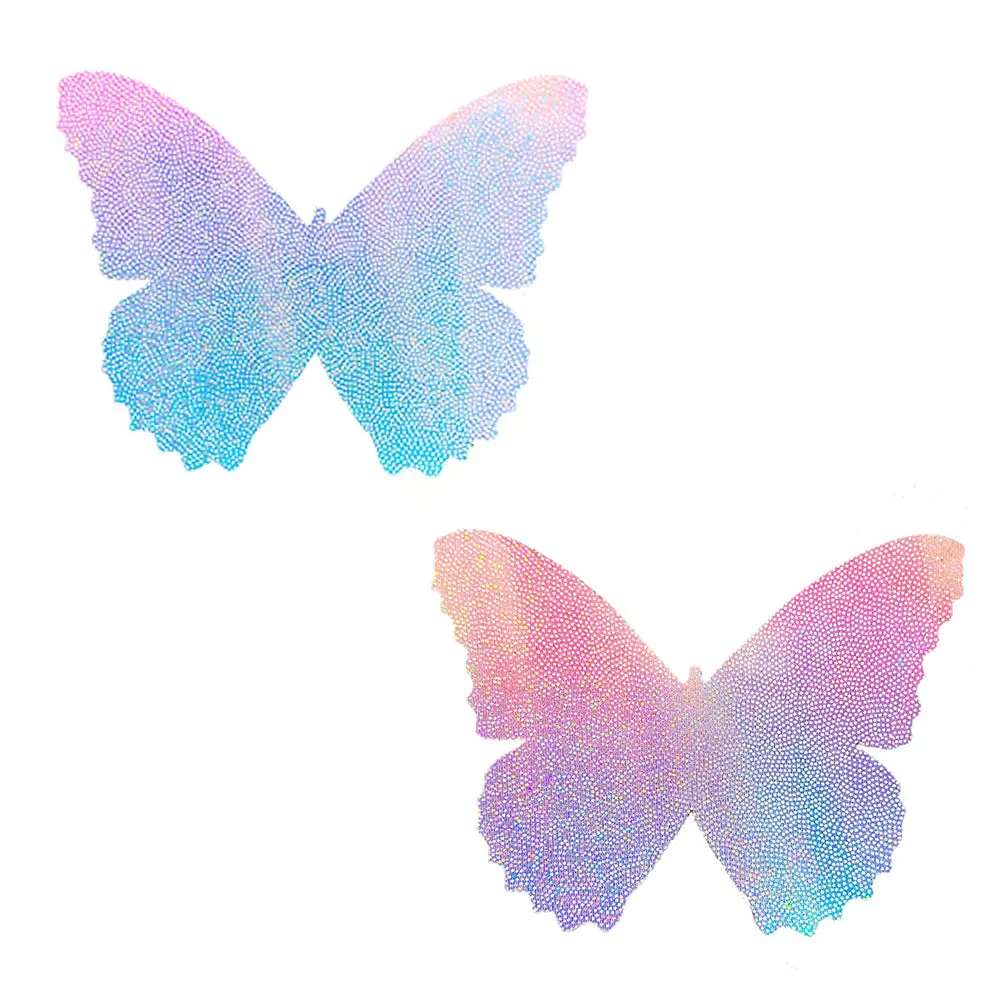 Neva Nude Pasty Butterfly Blue/Pink Iridescent 1