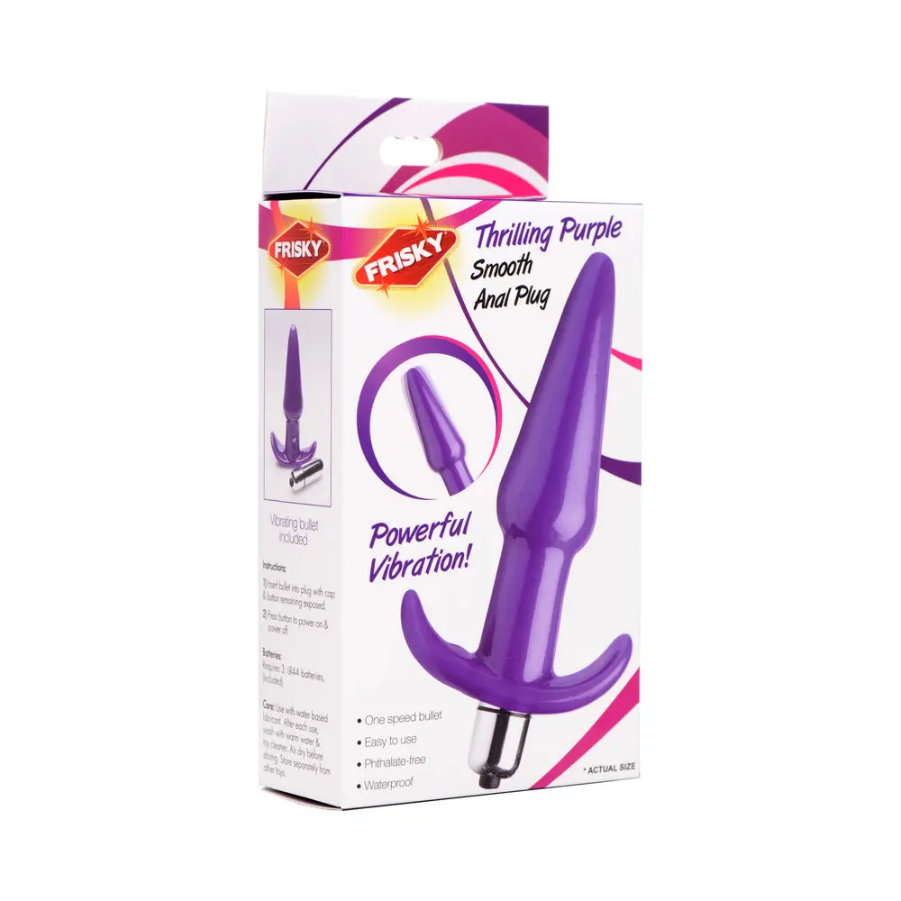 Thrilling Purple Smooth Anal Plug 1