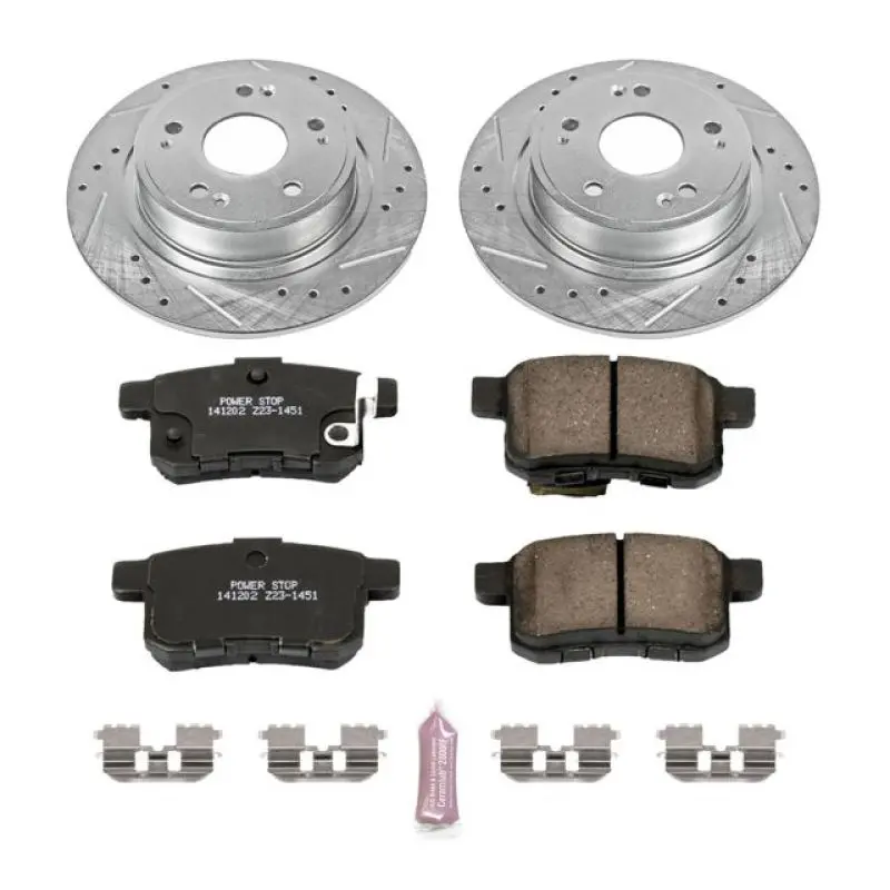 Power Stop 11-14 Acura Tsx Rear Z23 Evolution Sport Brake Kit 1