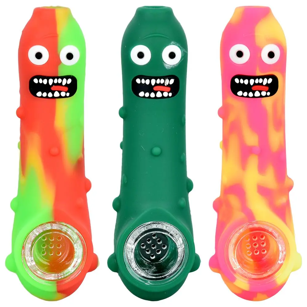 Pickle Richard Silicone Hand Pipe - 4.5" / 10Ct 1