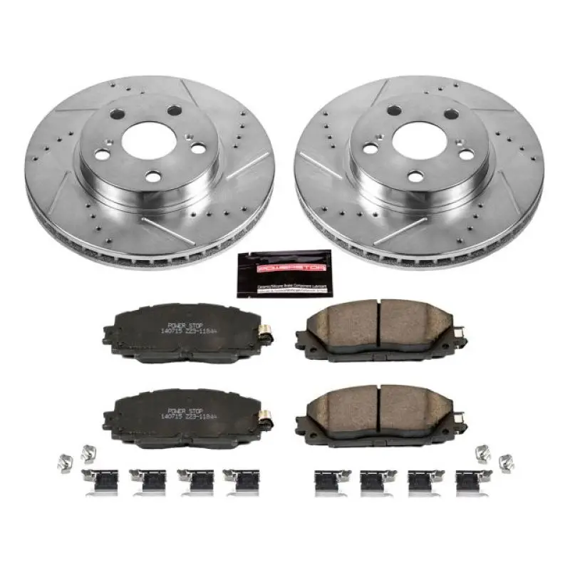 Power Stop 11-17 Lexus Ct200h Front Z23 Evolution Sport Brake Kit 1
