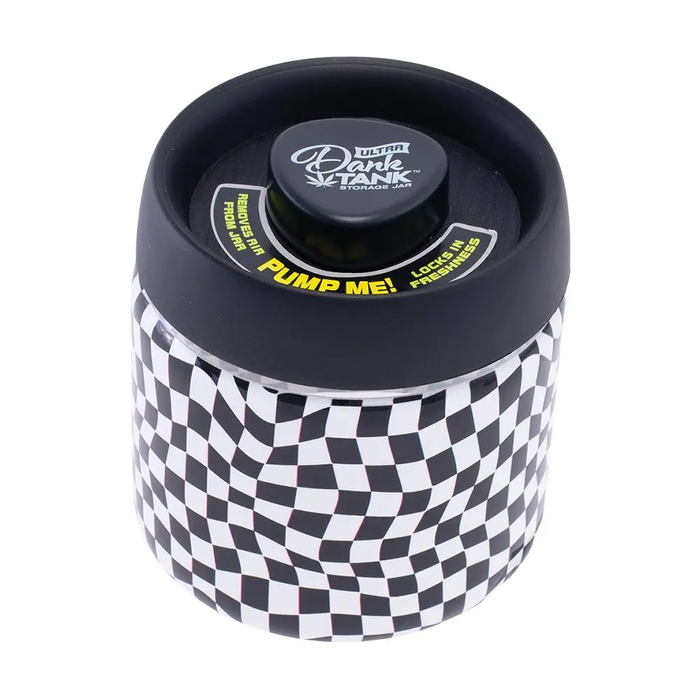 Fujima Dank Tank Vacuum Glass Jar - 4.2" / Checkerboard 1