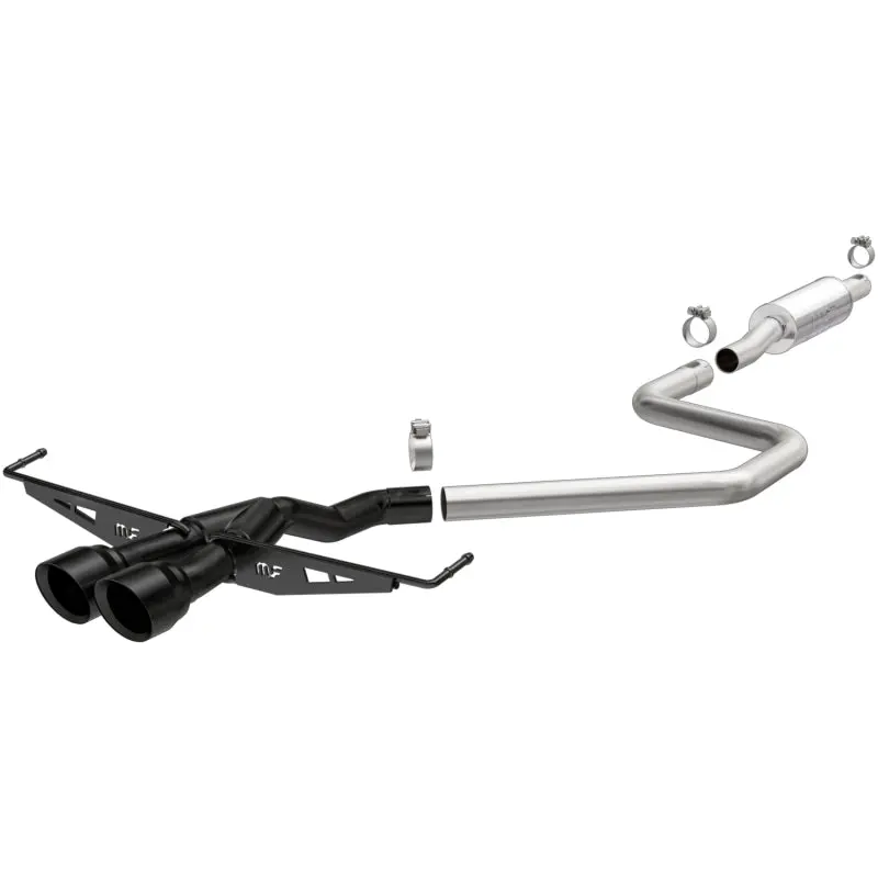 Magnaflow 2019 Hyundai Veloster 1.6L 2.5In Center Exit Stainless Steel Cat-Back Exhaust W/Blk Tips 1