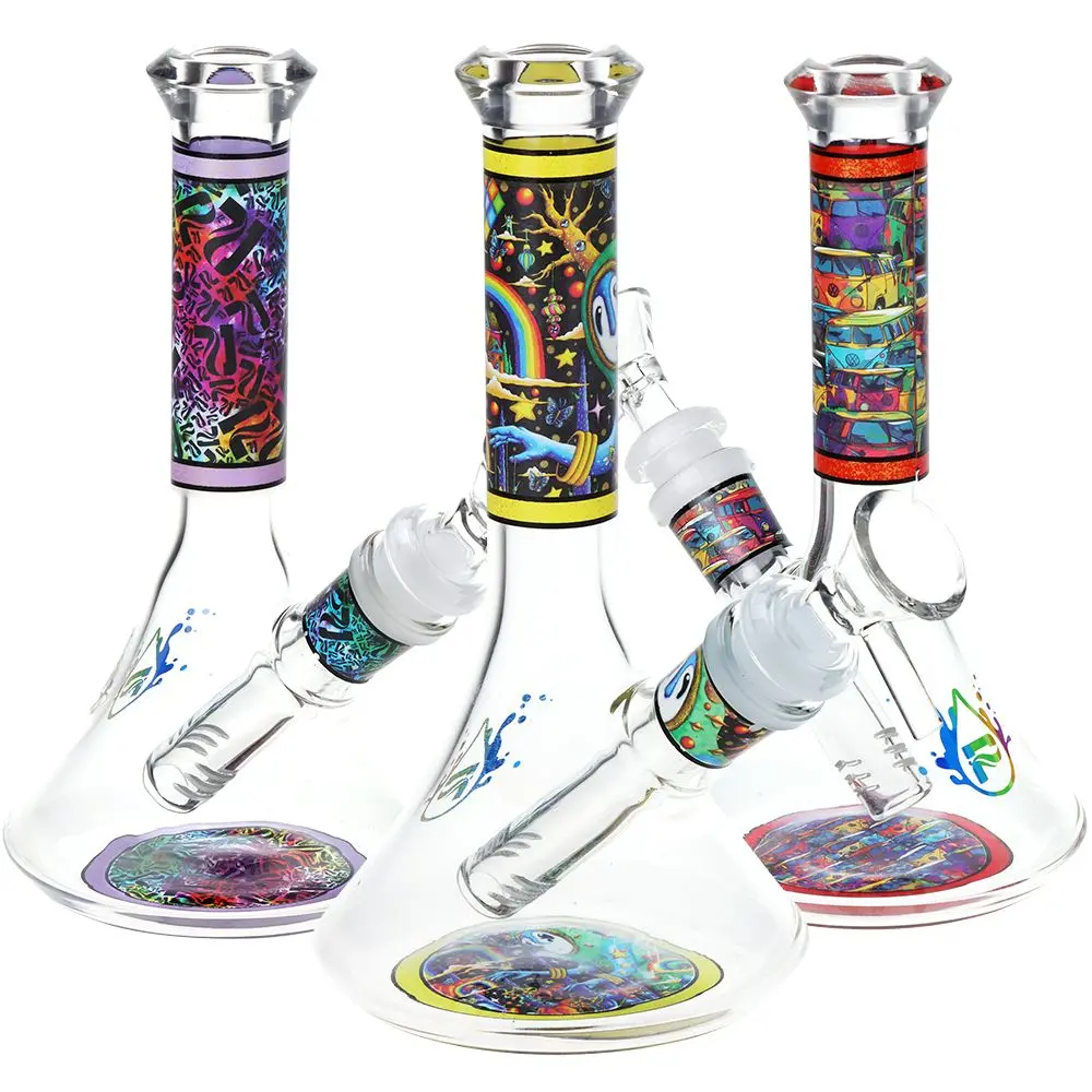 Pulsar Design Series Flared Beaker Glass Water Pipe | 6.75" | 14Mm F 1