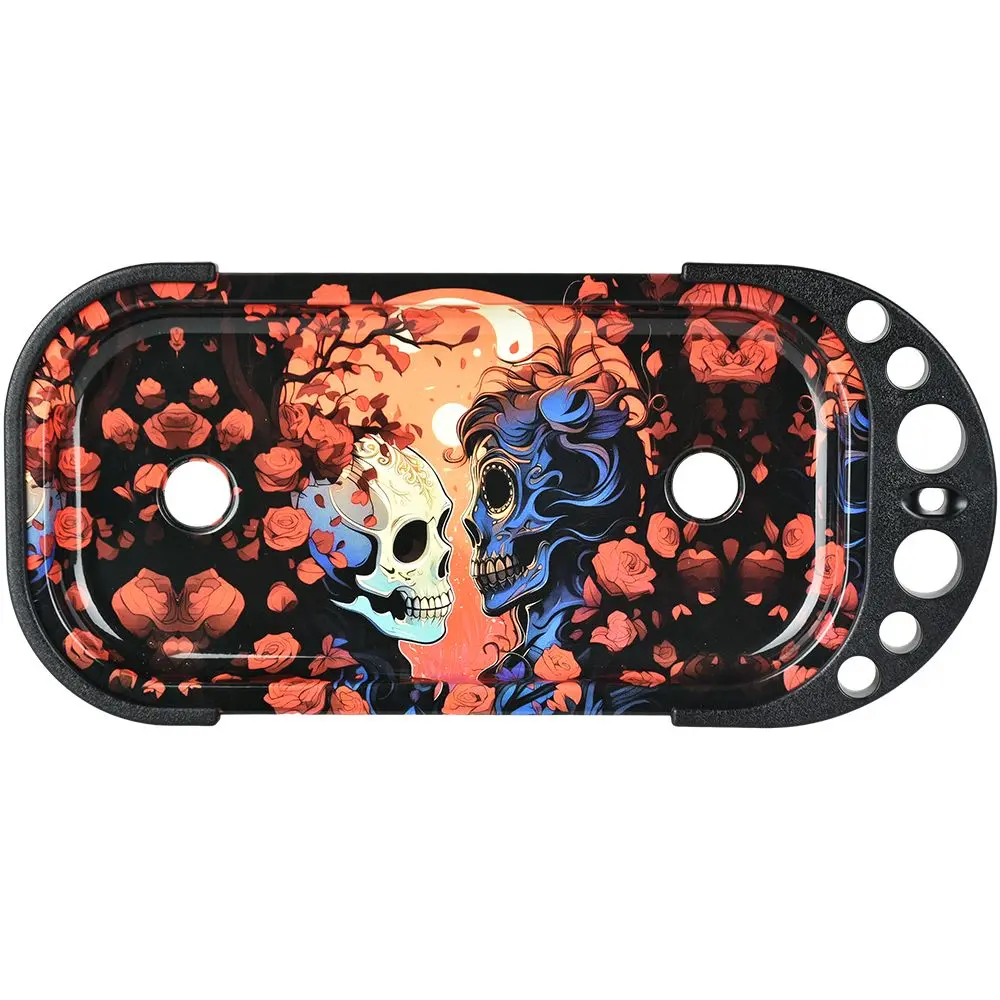 Elevated Metal Rolling Tray & Cone Loader Kit - Death Kiss / 9.25"X4.2" 1