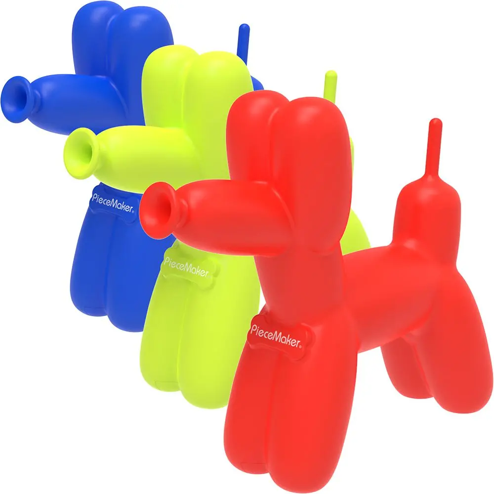 Piecemaker K9 Balloon Dog Silicone Water Pipe - 7.5" 1