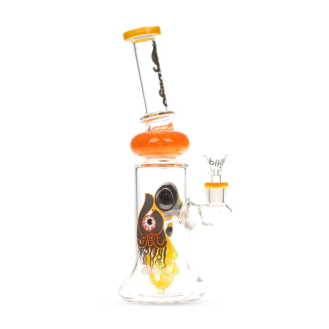 Lookah Glass 11.25" Dripping Eye Angled Water Pipe 1