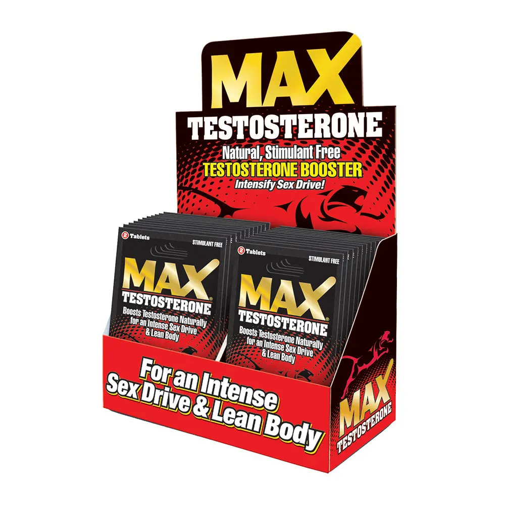 Maxtestosterone Booster Pills 2-Pack 24-Piece Display 1