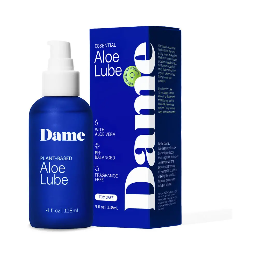 Dame Aloe Lube Personal Lubricant 4 Oz. 1