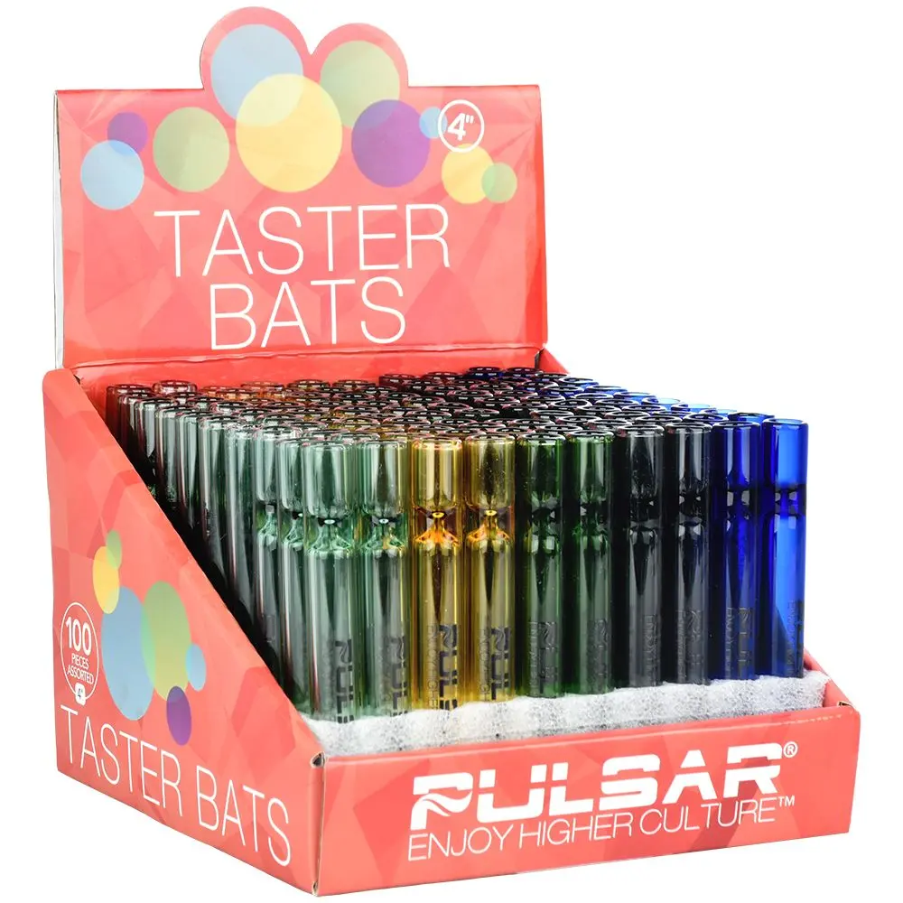 Pulsar Glass Taster - 4" / Assorted Colors 100Ct 1