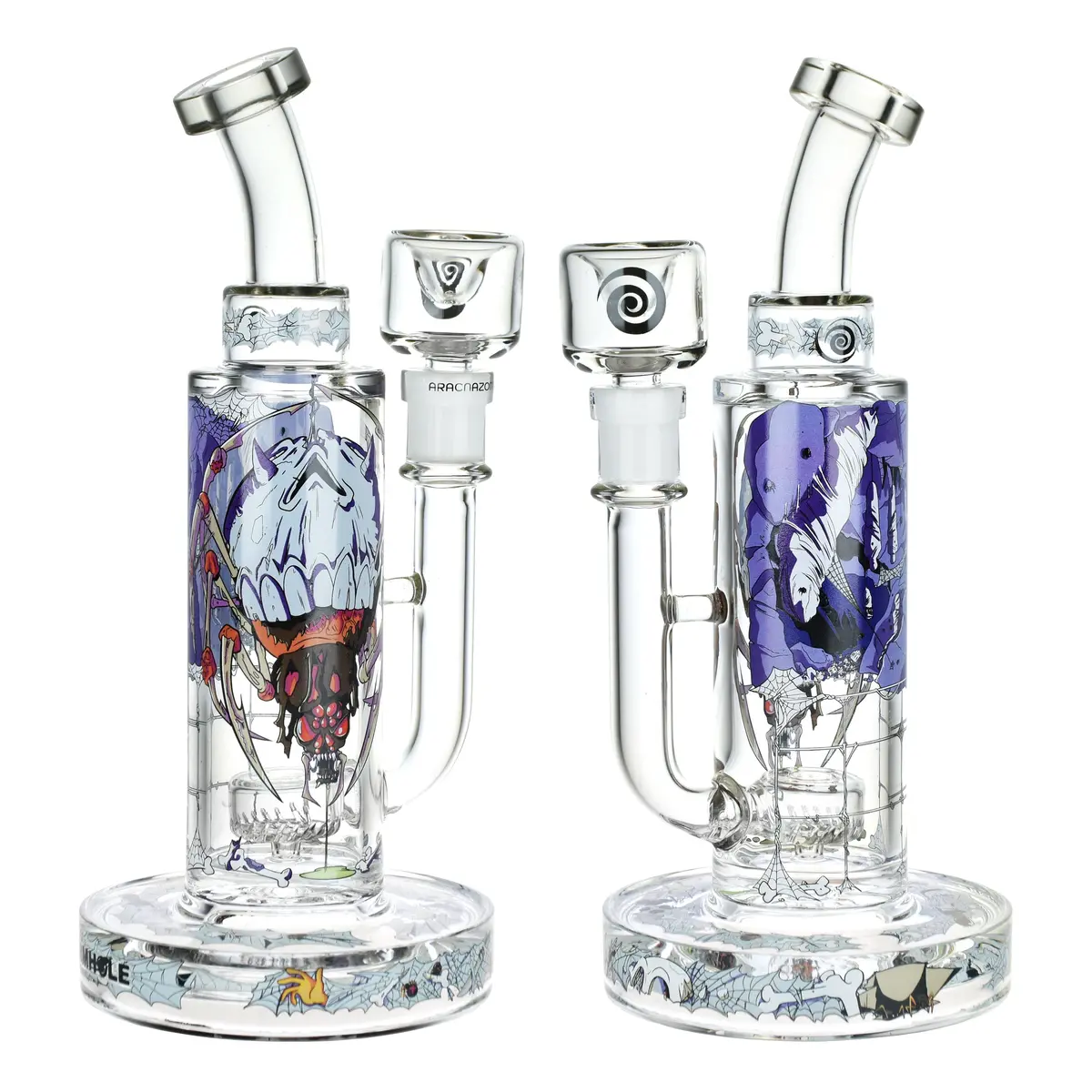 Wormhole Arachna-Zombies Water Pipe - 9.25" / 14Mm F 1