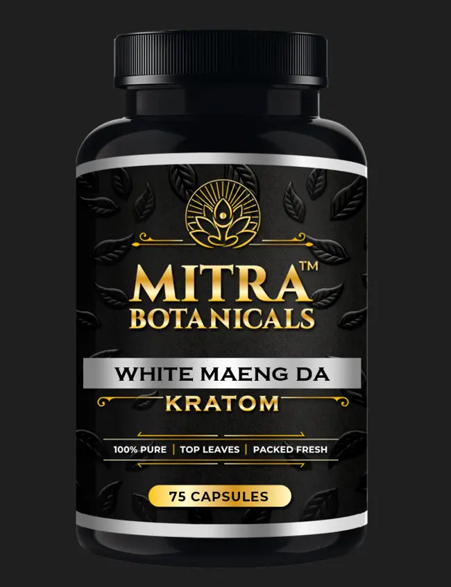 Mitra Botanicals White Maeng Da – Kratom (75 Capsules) 1