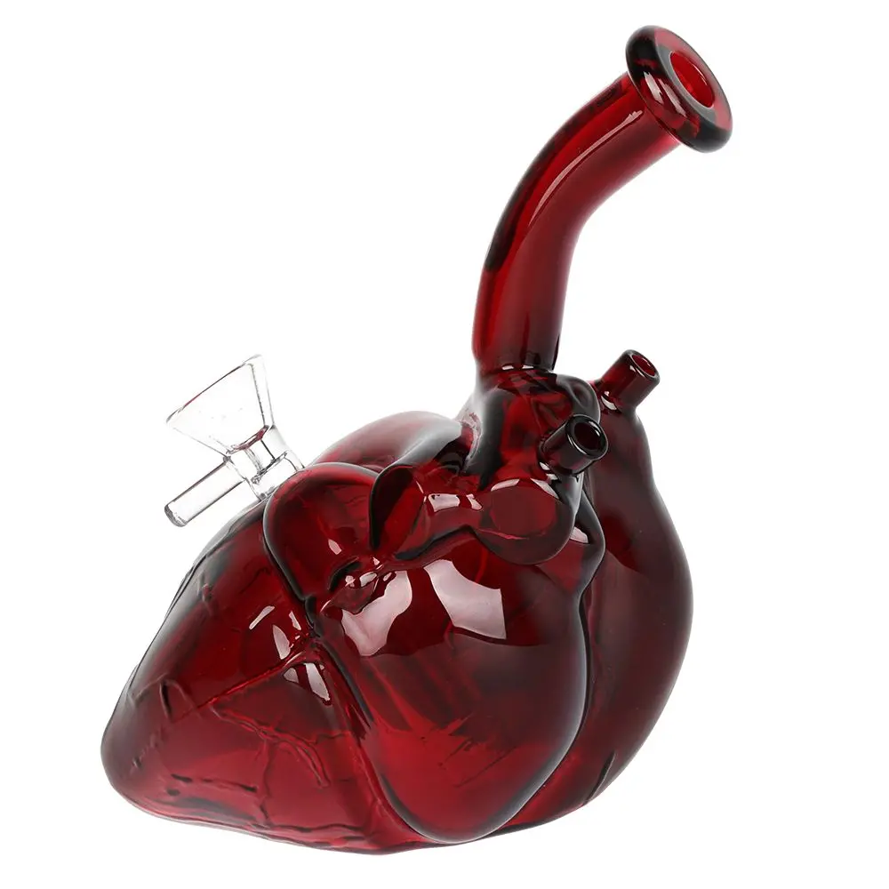 Pulsar Be Still My Heart Glass Water Pipe 6.5" - 14Mm F 2