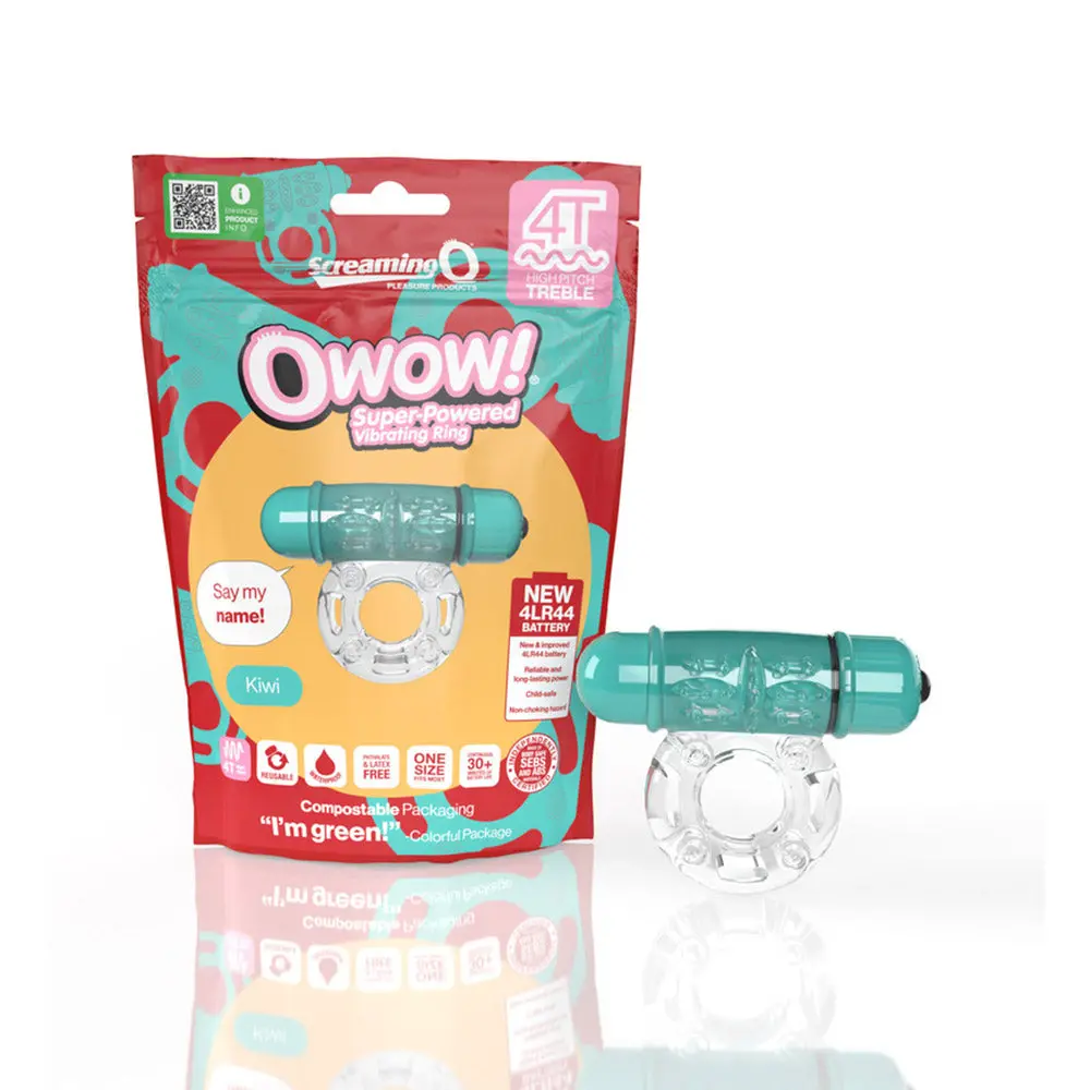 Screaming O 4T Owow Vibrating Cockring Kiwi 1