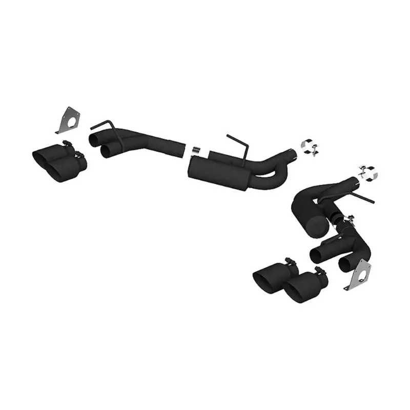 Mbrp 16-19 Chevrolet Camaro V6 2.5In Blk Npp Dual Axle Back Exhaust W/ 4In Quad Dual Wall Tips 1
