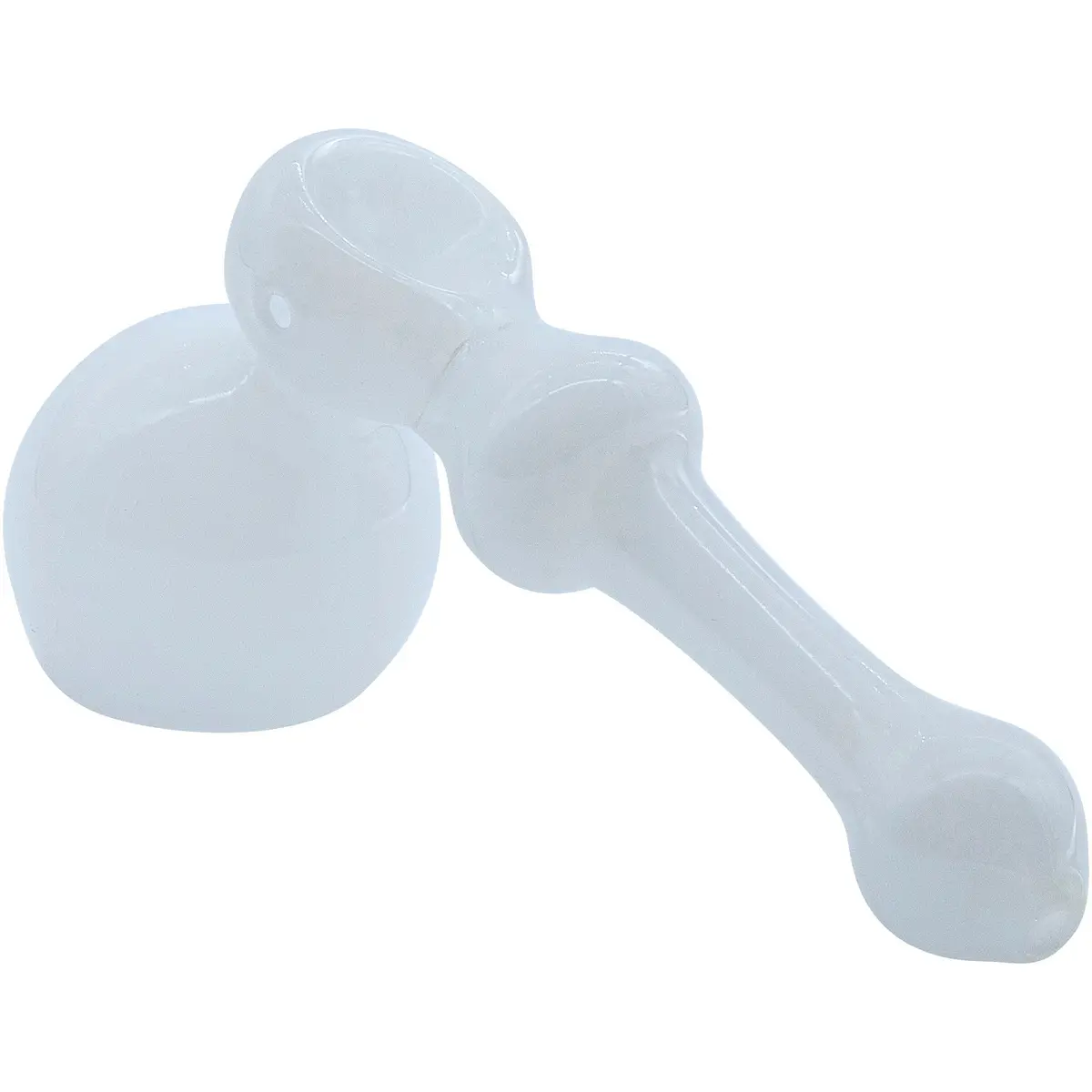La Pipes "Ivory Hammer" Glass Hammer Bubbler Pipe 1