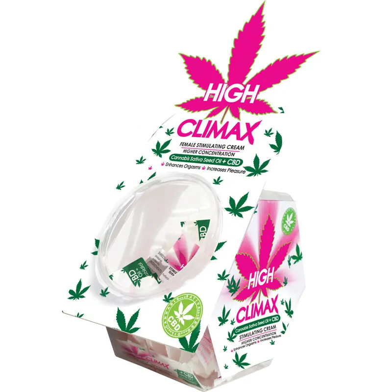 High Climax Female Stimulant With Hemp Seed Oil Stick Pack Display (50 Piece Bowl Display) 1