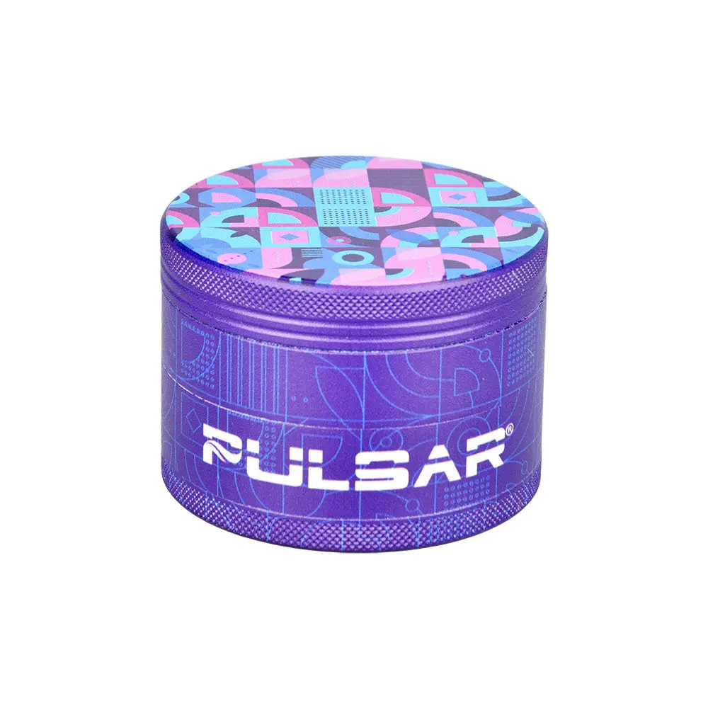 Pulsar Design Series Grinder With Side Art - Candy Floss / 4Pc / 2.5" 1