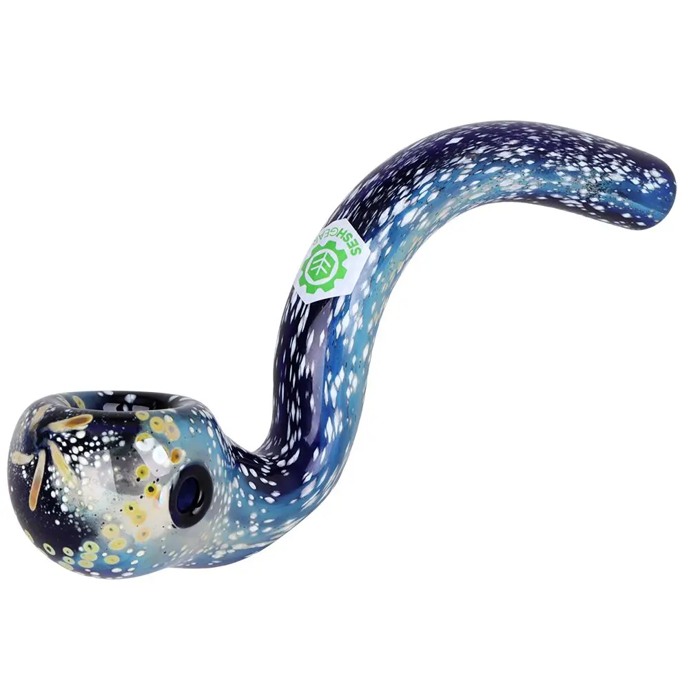 Seshgear Galaxy View Sherlock Glass Hand Pipe - 6" 1