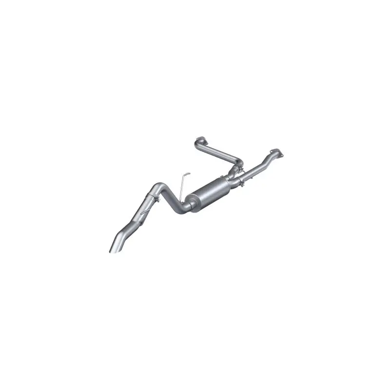 Mbrp 22-23 Nissan Frontier 3.8L 3In Tip 3In Cat Back Turndown Exit Street Profile - Aluminized Steel 1