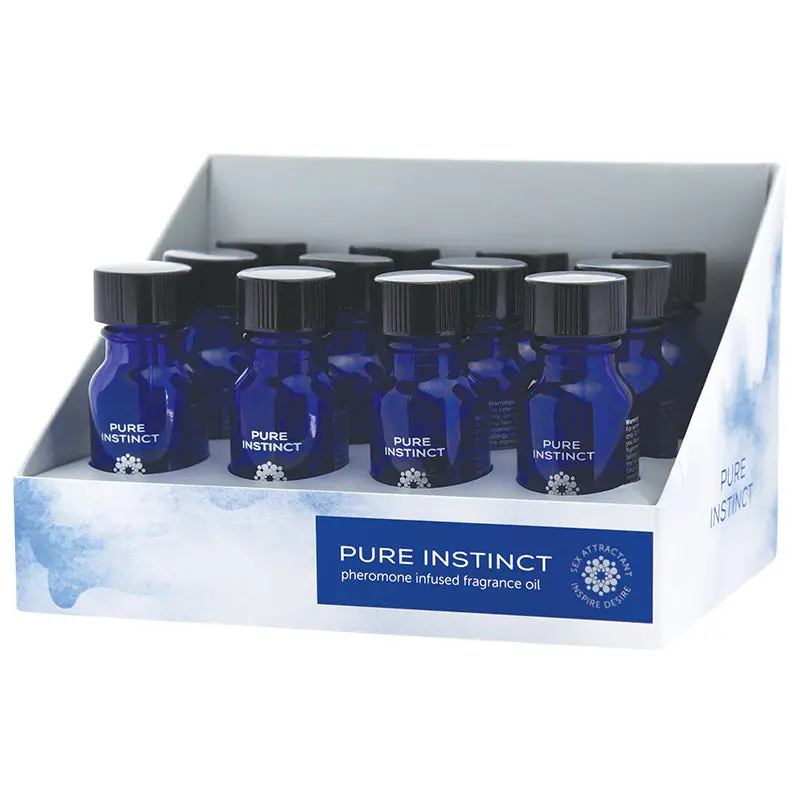 Pure Instinct Pheromone Fragrance Oil True Blue Display 12Ct 1