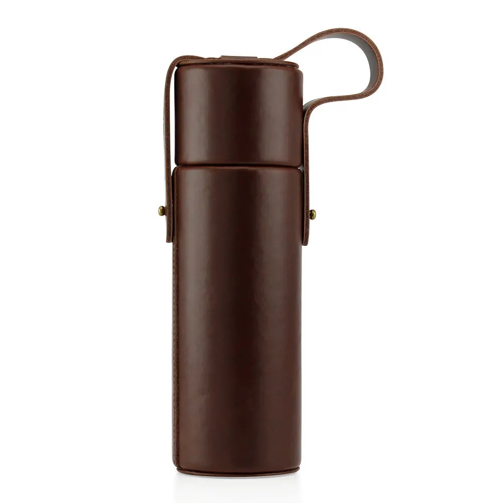 Hydrology9 Leather Carrying Case - Dark Brown 1