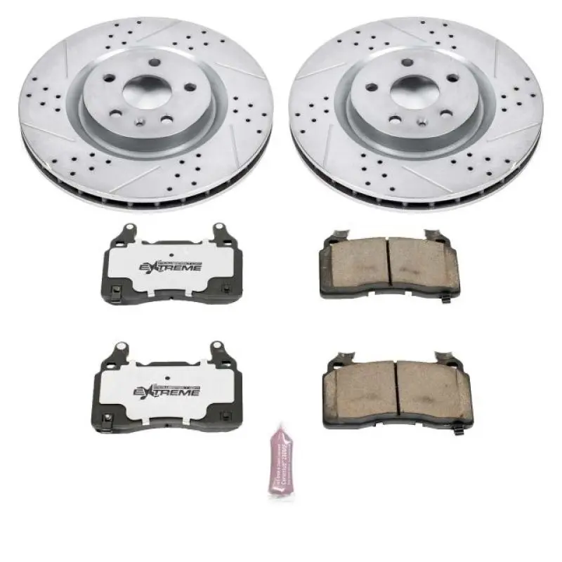 Power Stop 10-15 Chevrolet Camaro Front Z26 Street Warrior Brake Kit 1