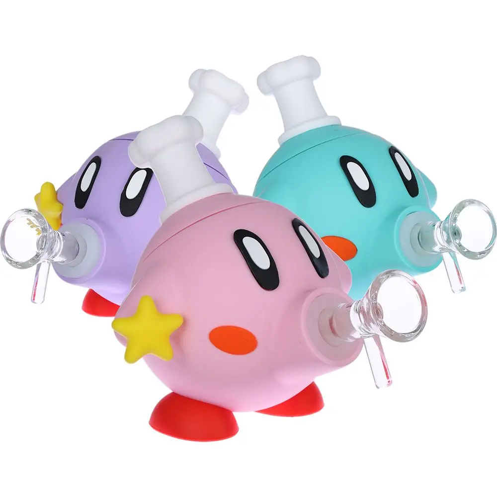 Power Up Star Friend Silicone Water Pipe - 4.5" / 14Mm F 1
