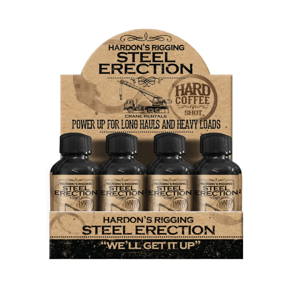 Steel Erection Male Enhancement Coffee Shot 2 Oz. 12-Piece Display 1