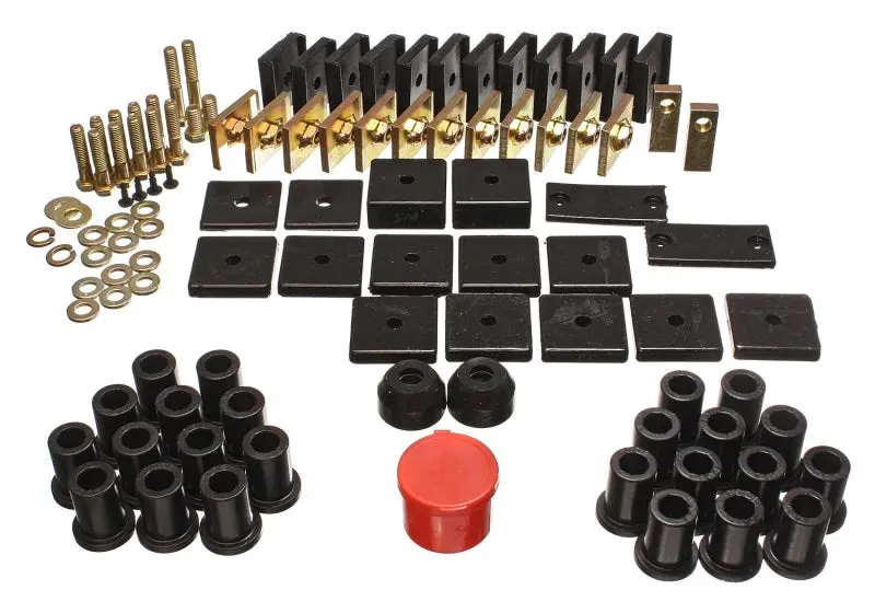 Energy Suspension 64-78 Toyota Fj40 Land Cruiser Black Hyper-Flex Master Bushing Set 1