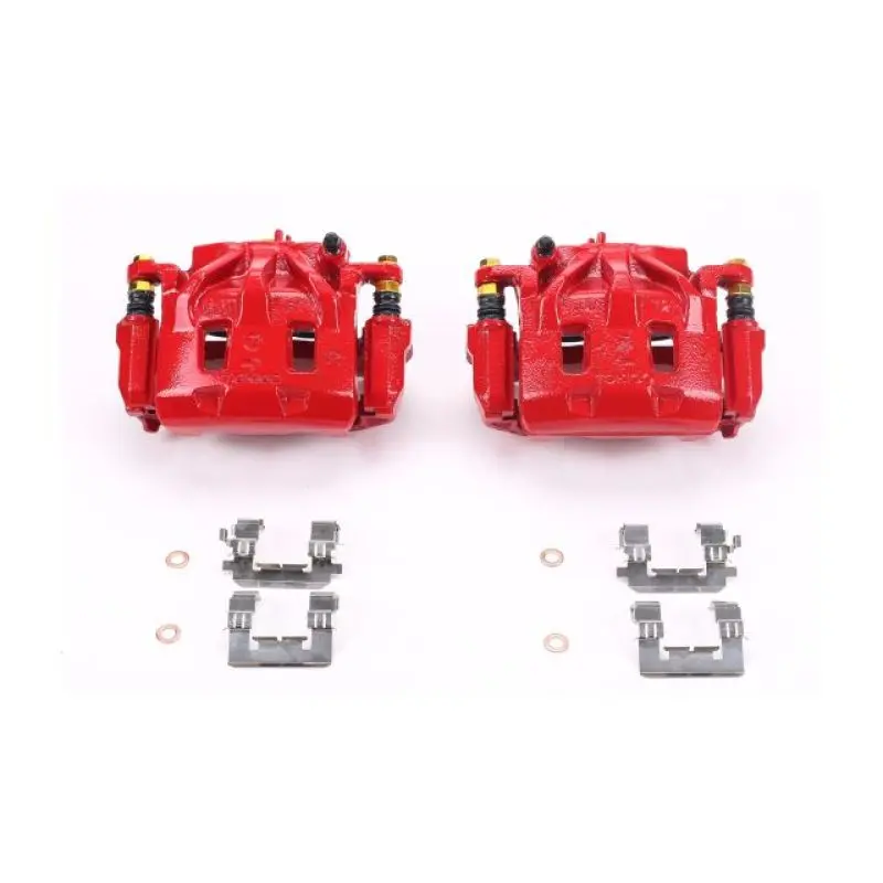 Power Stop 06-07 Subaru B9 Tribeca Front Red Calipers W/Brackets - Pair 1