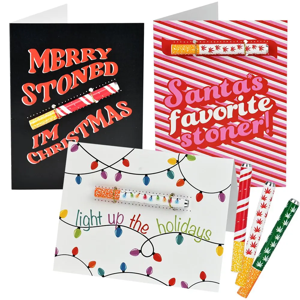 Kushkards One Hitter Holiday Greeting Card 1