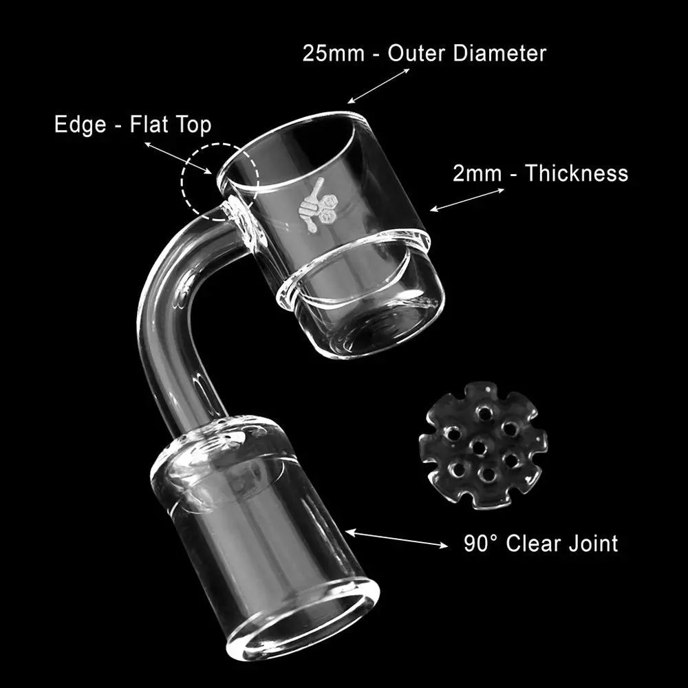 Honey Disc Deep Dish Quartz Banger - 90° Degree | Yl 5