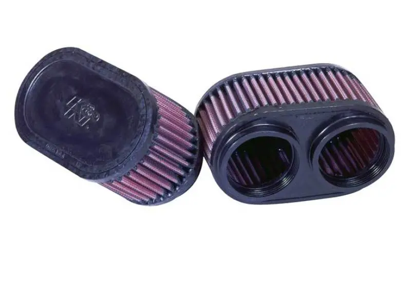 K&N Filter Universal Filter 2 3/4 Inch Dual Flange Gsxr Oval (2/Box) 2
