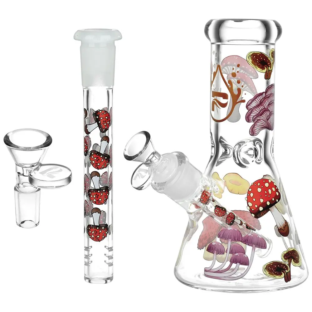 Pulsar Eat Me Design Glass Beaker Water Pipe - 7.75" / 14Mm F 2