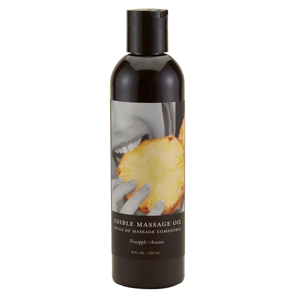 Earthly Body Edible Massage Oil Pineapple 8Oz 1