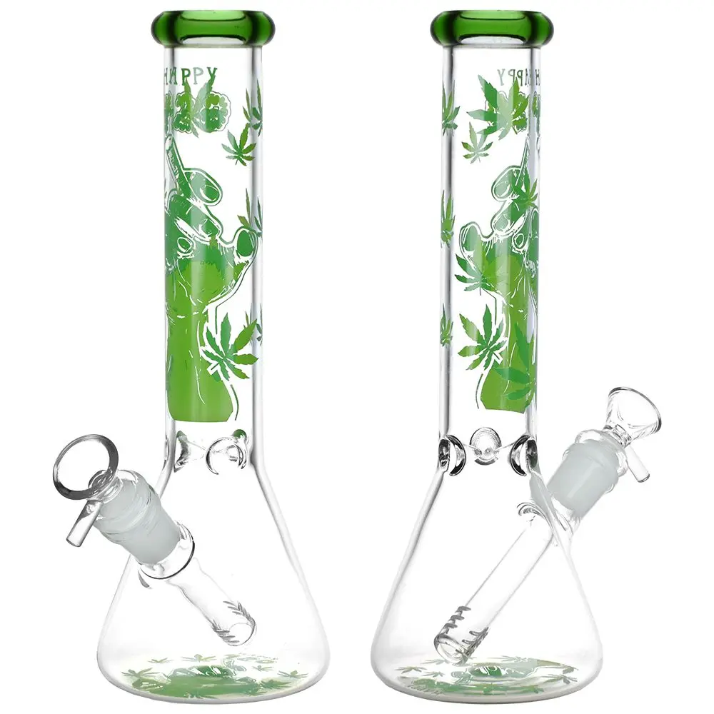 420 Party Beaker Glass Water Pipe - 10" / 14Mm F 1