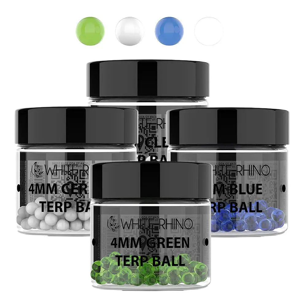 White Rhino Terp Balls | 4Mm | 50Ct Jar 1