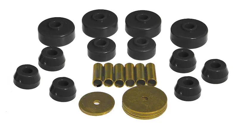 Prothane 79-88 Toyota Truck 4Wd Body Mount Kit - Black 1