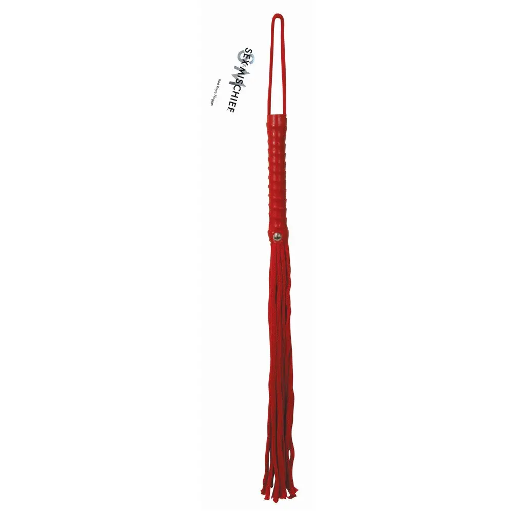Sportsheets Sex & Mischief Rope Flogger Red 1