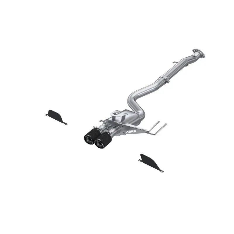 Mbrp 2023 Toyota Corolla Gr 1.6L T304 Ss 3In Cat-Back Dual Center Rear W/ Carbon Fiber Tips 1