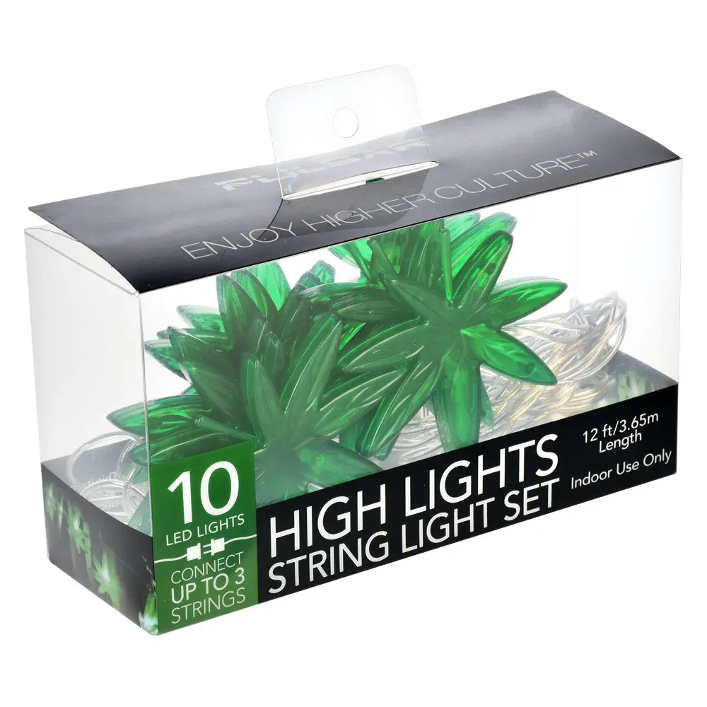 Pulsar High Lights Hemp Leaf Led String Light Set 1