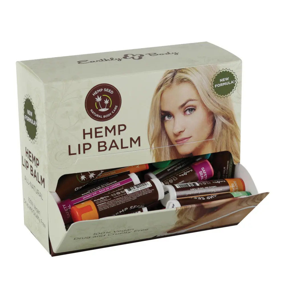 Earthly Body Hemp Lip Balm - 1Oz / Assorted - 48Pc Display 1
